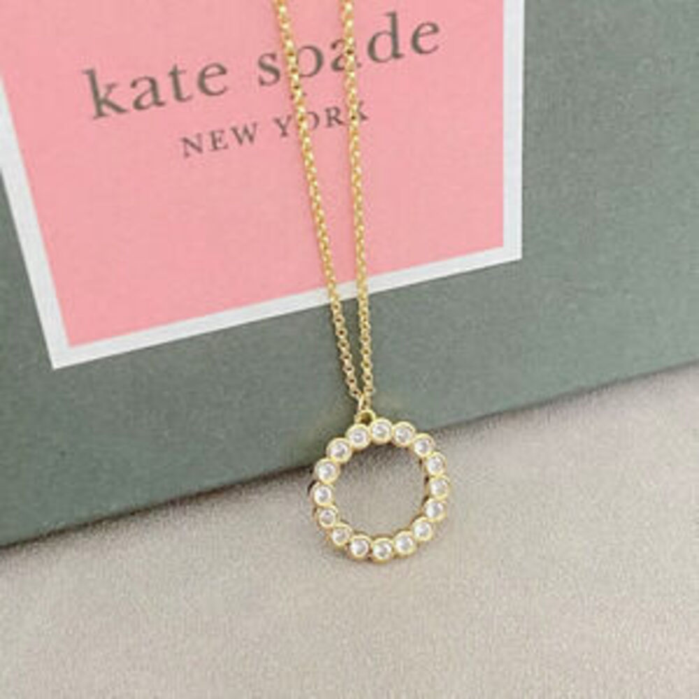 kate spade Geometric Rhinestone Necklace